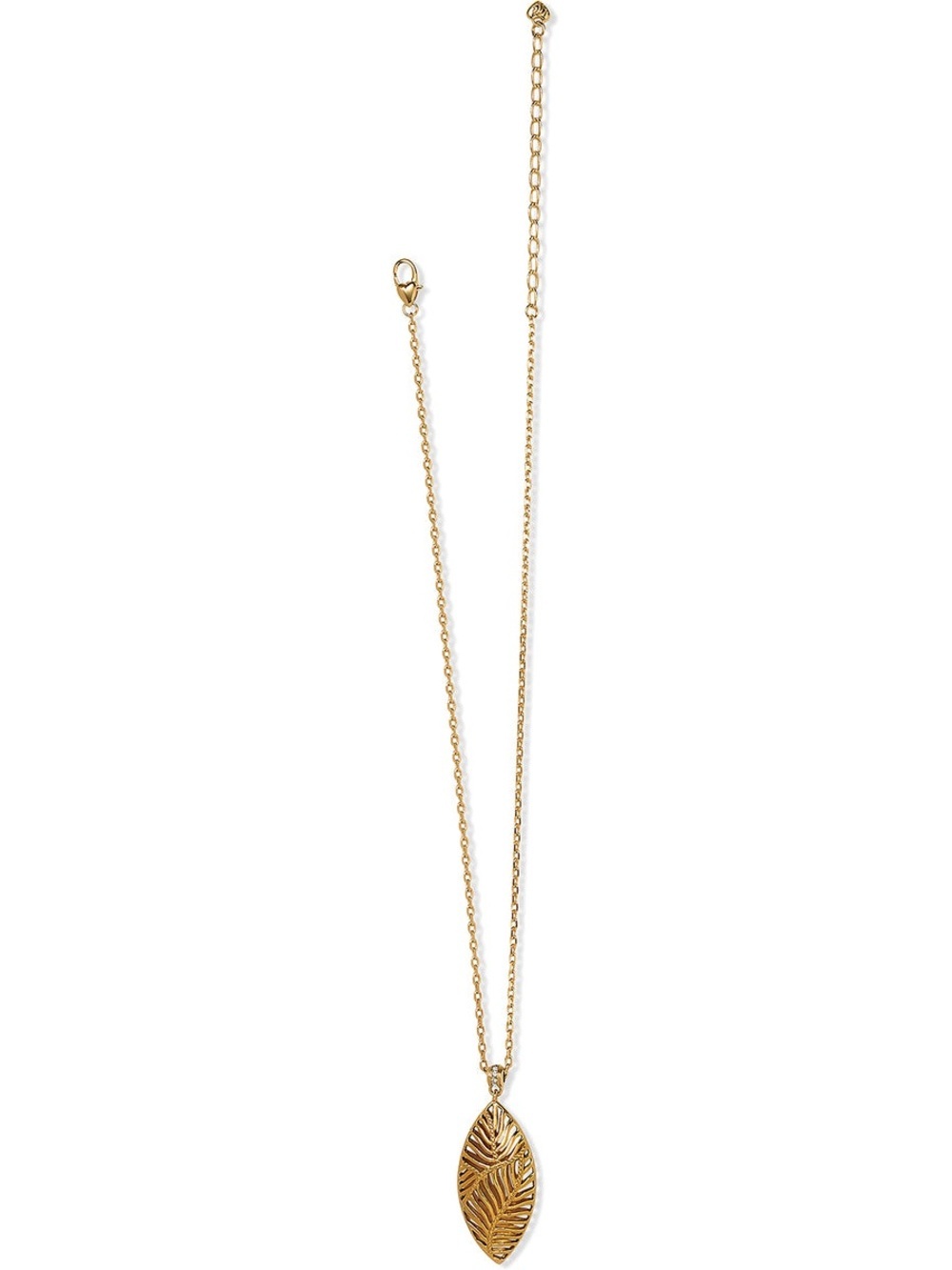 Brighton PALMETTO Gold Plated Leaf Necklace - Picture 3 of 8